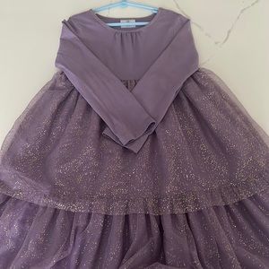 Hanna Andersson sparkly dress kids sz 130
